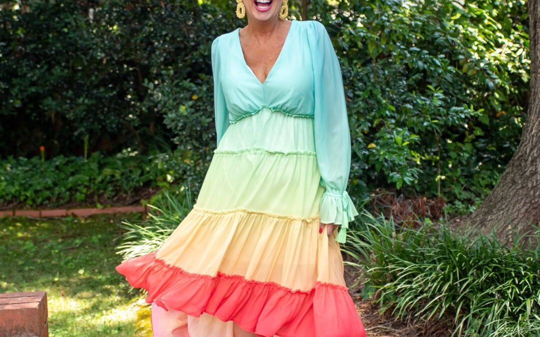 Gorgeous Rainbow Dress!